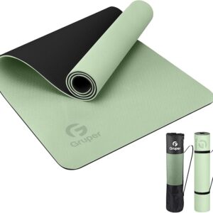 Gruper Yoga Mat Non Slip, Eco Friendly Fitness Exercise Mat